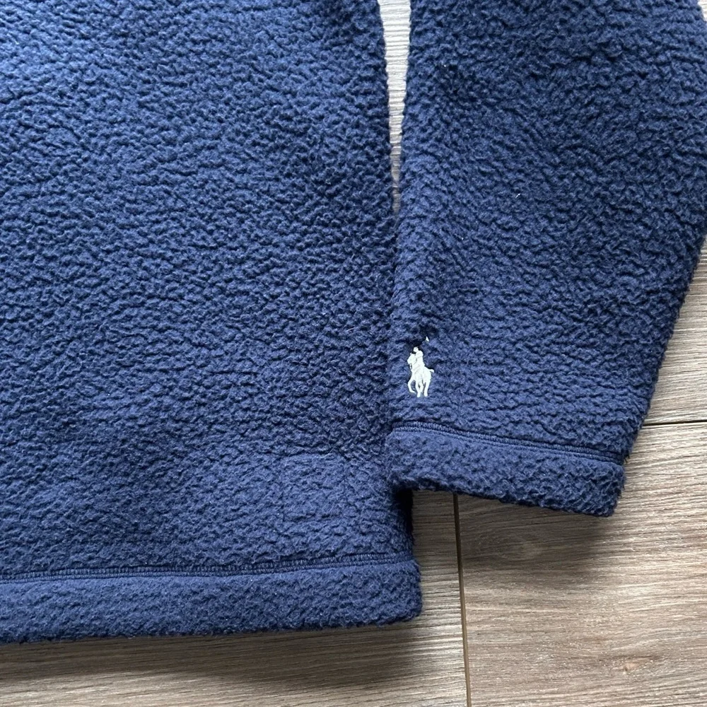 Polo Ralph Lauren | Yankees Fleece Pullover in Navy Blue (Small)
